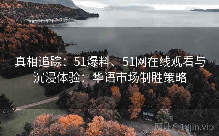 真相追踪：51爆料、51网在线观看与沉浸体验：华语市场制胜策略