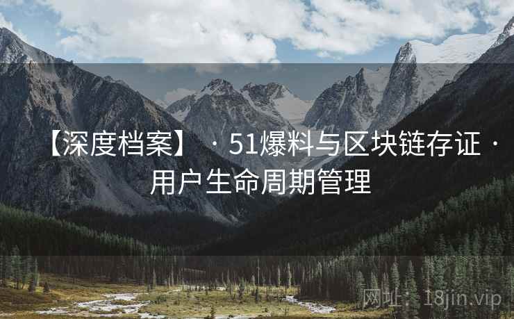 【深度档案】 · 51爆料与区块链存证 · 用户生命周期管理