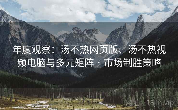 年度观察：汤不热网页版、汤不热视频电脑与多元矩阵 · 市场制胜策略