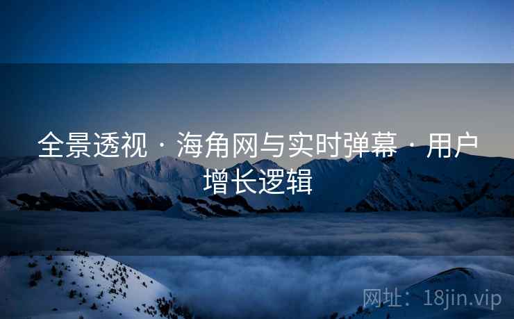 全景透视 · 海角网与实时弹幕 · 用户增长逻辑