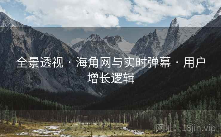 全景透视 · 海角网与实时弹幕 · 用户增长逻辑